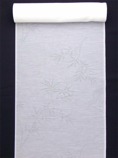 洗える夏襦袢 麻混紋紗襦袢 笹柄