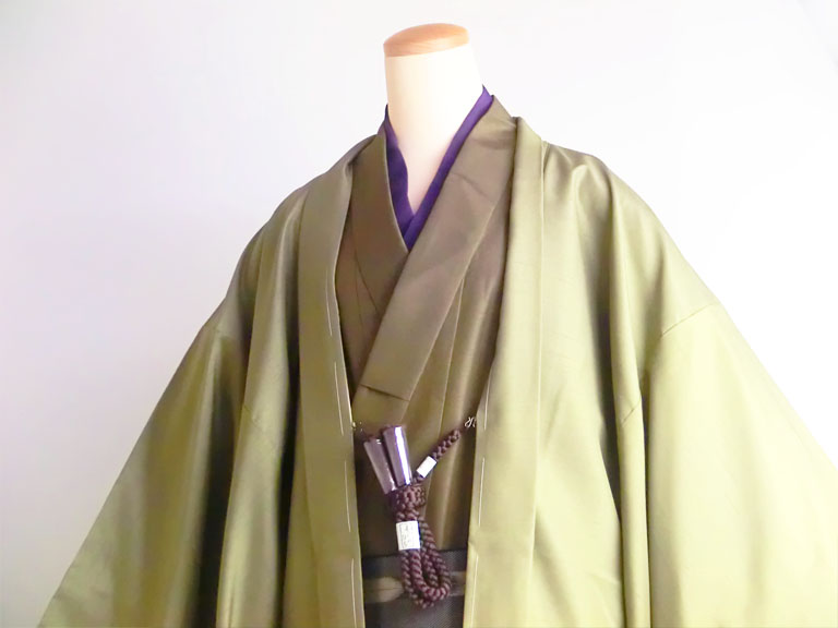 Washable kimono brown