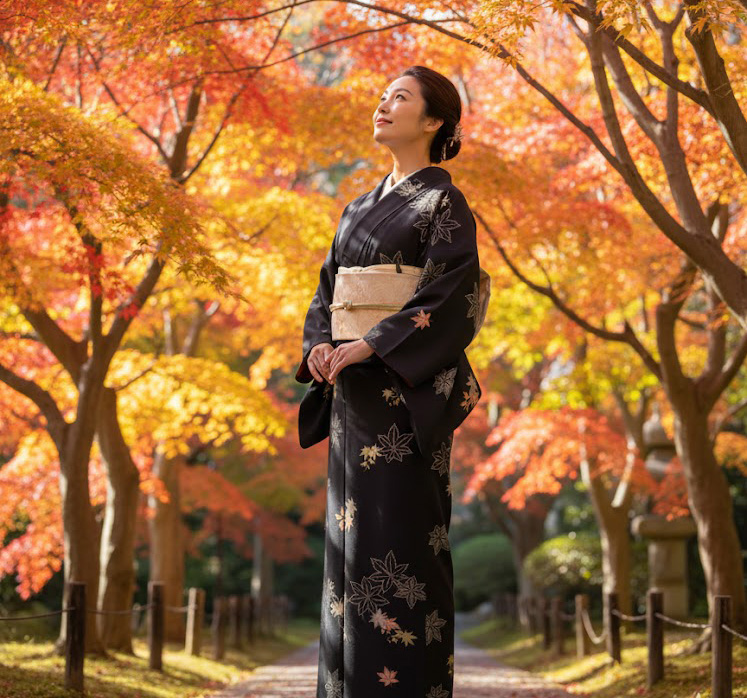 Washable komon kimono