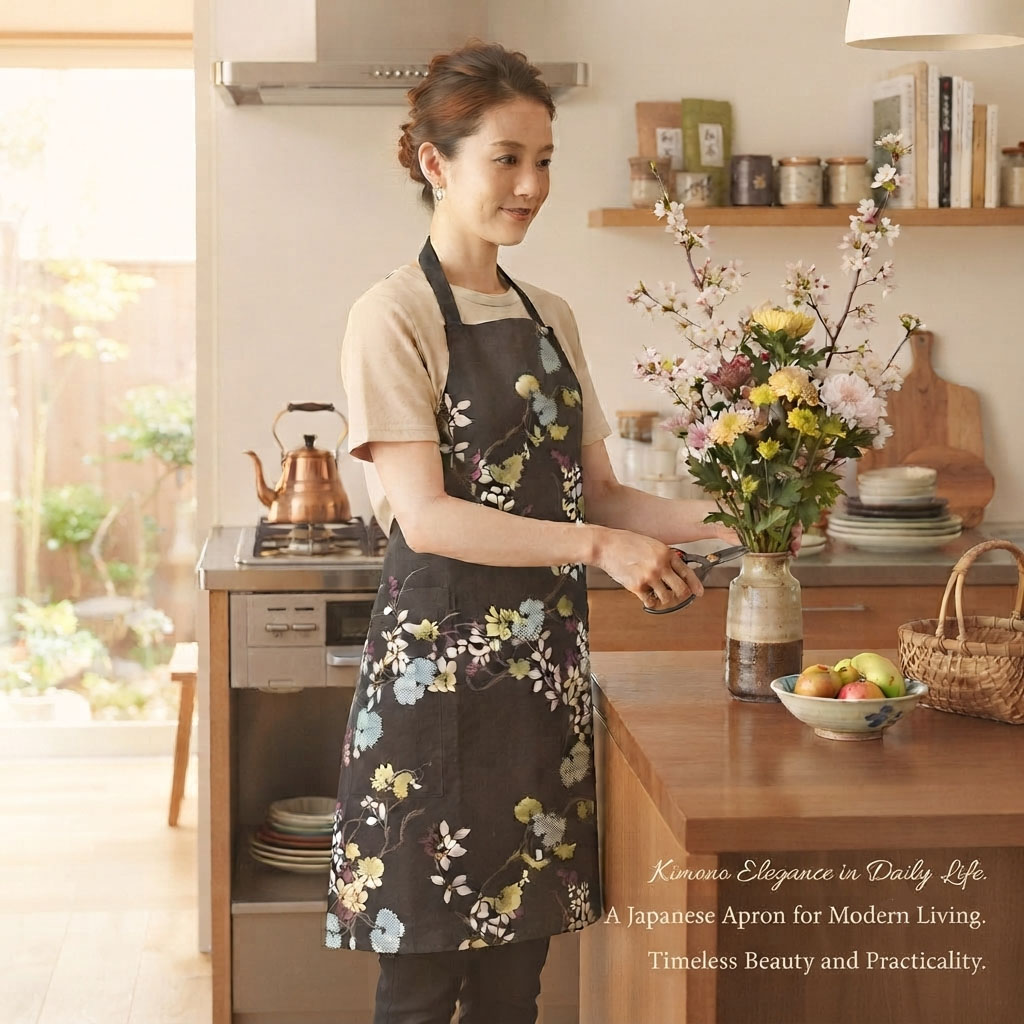Kimono Pattern Apron Kimono Pattern Apron