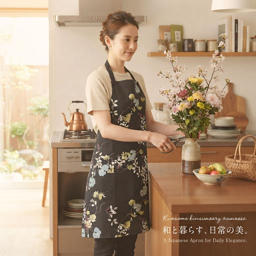 着物柄 エプロン 着物柄 エプロン