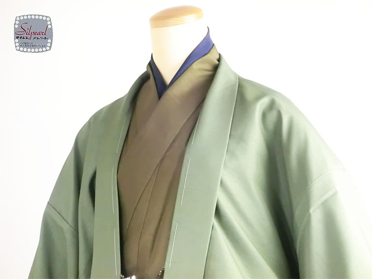 Kimono of pongee（Tsumugi）