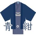 Washable men's kimono navy