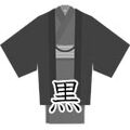 Washable men's kimono black