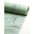 【美品】鳥獣戯画　高級長襦袢　★衣紋抜付き★梨地縮緬 長襦袢：鳥獣戯画