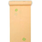 正絹長襦袢 桜吹雪に絞り オレンジ/本絞り