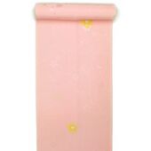 Pure silk jyuban(kimono underwear) skirt squeezed in cherry blossom blizzard light orange pink / aperture