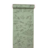 Men's kimono underwear [Cyojyu-giga pattern] Green