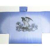 Silk underwear of Men's kimono "Tenryu"bland hawk ⑨ blue