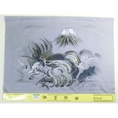 Washable Haori lining The dragon on the Mt.Fuji gray color