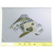 Japanese picture Washable men's framed lining No.9 One Fuji, Two Hawks, Three Eagles, gyay