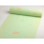 Pure silk long sleeve skirt cherry blossom blizzard ni aperture green/aperture