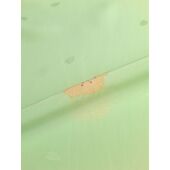 正絹長襦袢 桜吹雪に絞り 緑/本絞り 生地風合い