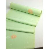 Pure silk long sleeve skirt cherry blossom blizzard ni aperture green/aperture