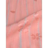 Pure silk jyuban(kimono-underwear) Yanagi shibori Cherry blossom blizzard pattern Pink/Gray