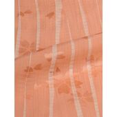 Pure silk jyuban(kimono underwear) skirt willow shibori cherry blossom blizzard pattern salmon / beige