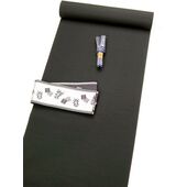 washable tsumugi (pongee) kimono fablic for roll or tailoring black (color No.10)