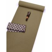 washable stumugi (pongee) kimono fablic for roll or tailoring brown (color No.5)