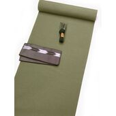 washable stumugi (pongee) kimono fablic for roll or tailoring green (color No.7)