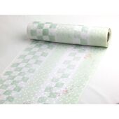 Kimono underwear shading,printed and drawed by hand by silk woven in Tango bright green