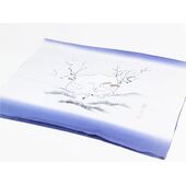 Japanese painting,Men's haori lining that can use as interia , blue, hand-dyed, Sheep design from zodiac