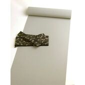 Washable Kimono Unisex Kimono Mansuji（thin stripe） Gray 44cm Width No.8　with obi