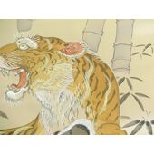 Washable haori's underfablic No.10 tiger desain goldyerrow color