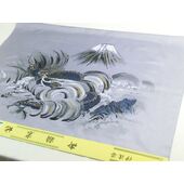 Washable Haori lining The dragon on the Mt.Fuji gray color