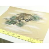 Washable Japanese picture for men's Haori lining No.4 Howk light brown beige