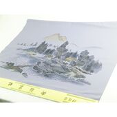 Washable haori's underfablic No.8 house at lake desain gray color