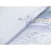 Washable haori's underfablic No.8 house at lake desain gray color