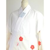 洗える一部式襦袢 クリームイエロー地に桜（無双袖） 高機能性生地使用