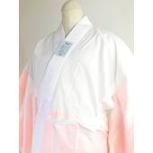 洗える一部式襦袢 綸子ピンク地（無双袖）身頃部分高機能性生地使用