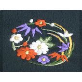 華紋 一つ紋（縫い紋・加賀紋・刺繍紋）加工 1番柄