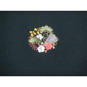 華紋 三つ紋（縫い紋・刺繍紋）加工 5番柄