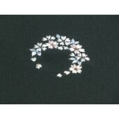 華紋 三つ紋（縫い紋・刺繍紋）加工 6番柄