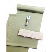 Pure silk men's kimono and haori ensemble set light browny-green