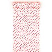 洗える長襦袢 白地に紅(赤) 折り鶴