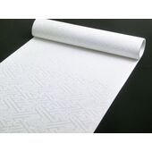 洗える長襦袢 白 綸子 本紋紗綾型柄 反物