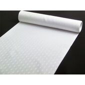 洗える長襦袢 白 綸子 小麻の葉柄 反物