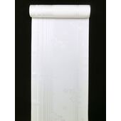 正絹長襦袢 白 綸子 13.5ｍ 竹と梅と扇柄