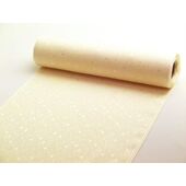 正絹長襦袢 小柄銀杏綸子 クリームイエロー無地