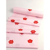 洗える長襦袢 舞妓さんのお好み襦袢 ピンク 麻の葉地紋