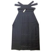 男物袴 無地羽二重 馬乗袴 黒 オーダーサイズ