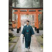 洗える男着物 羽二重(テイジンシルパール) Ｎｏ.3 鉄紺