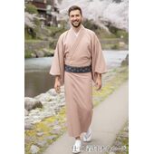 Large Size Washable Kimono Unisex Kimono Mansuji Red 44cm Width No.2