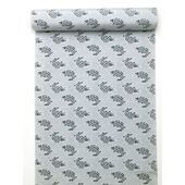 男長襦袢 『伊達小紋』 あらいそ グレー 40cm×13.5ｍ