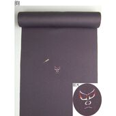 洗える着物 付下げ 刺繍 葡萄色地にかぶき 光触媒消臭　胸