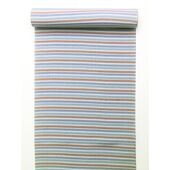 男長襦袢 『伊達小紋』 小瓢箪 算盤並べ 青ミックス40ｃｍ×13.5ｍ