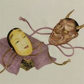 男物 額裏 金茶 能面 「天竜」ブランド